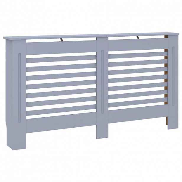 vidaXL Kryt na radiátor antracitový 152 x 19 x 81,5 cm MDF