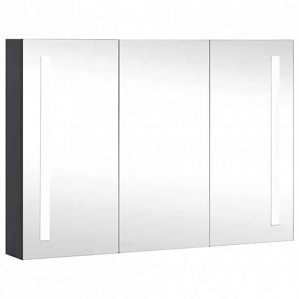 vidaXL LED koupelnová skříňka se zrcadlem 89 x 14 x 62 cm
