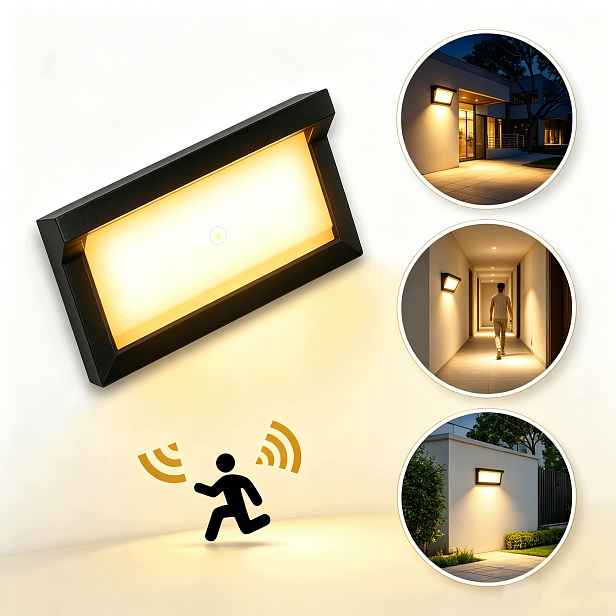 Venkovní Nástěnná Lampa Vchodové Dveře Snímač pohybu Led Nástěnné Světlo
