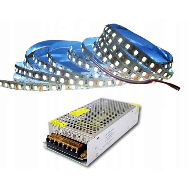 Hotová sada Led pásků 2835 120LED/m bílá přírodní 230V osvětlení 15 m