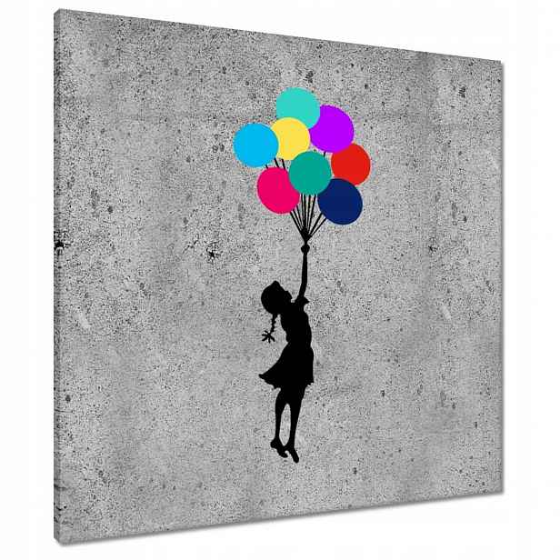Obrazy 70x70 Banksy Duhové zvednutí