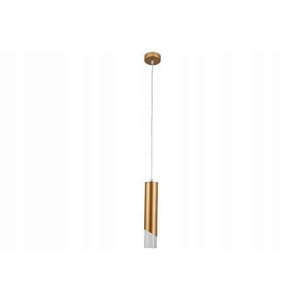 Reality závěsná lampa Hardin zlatá tuba 1xE27 40W