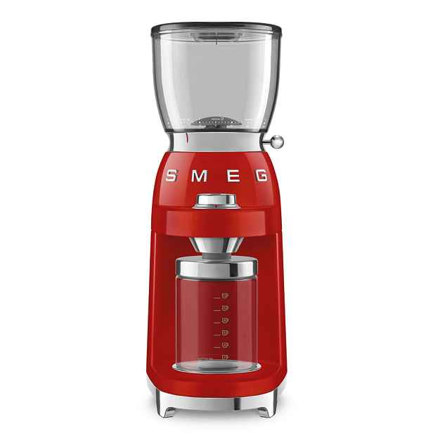 Smeg Mlýnek na kávu 50´s Retro Style CGF11, červený CGF11RDEU