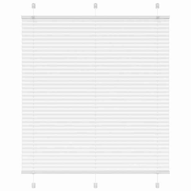vidaXL Plisovaná roleta bílá 115x100cm Šířka látky 114,4cm Polyester
