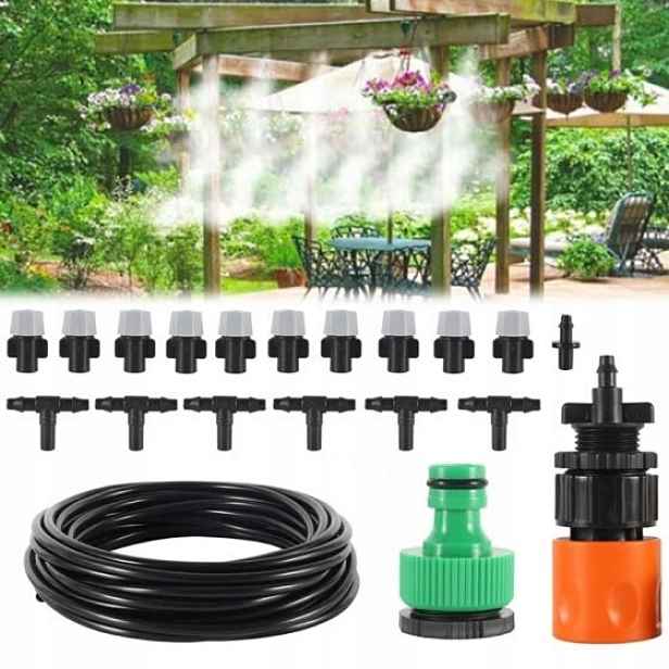 2x Zahradní vodní mlha 15 m Vodní clona Black Line Bradas 8489