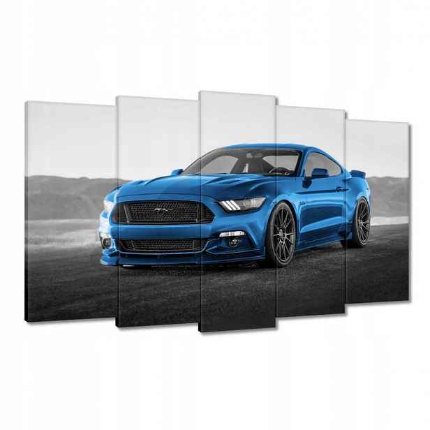 Obrazy 100x60 Modrý Ford Mustang
