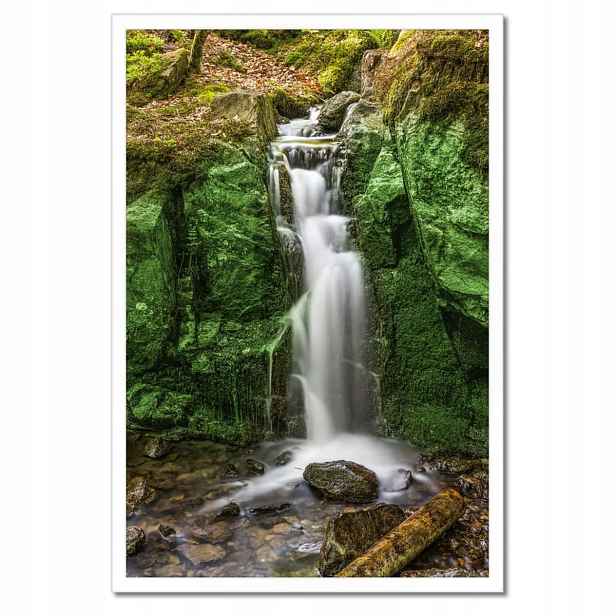 Plakáty v rámu 40x60 Vodopád Lesní kaskáda
