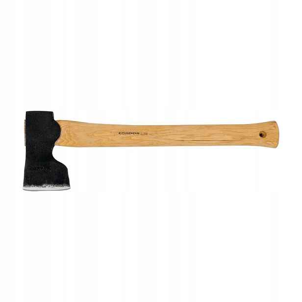 Toporek Condor Woodworker Axe pro práci ve dřevě ocel 1060 hikorová
