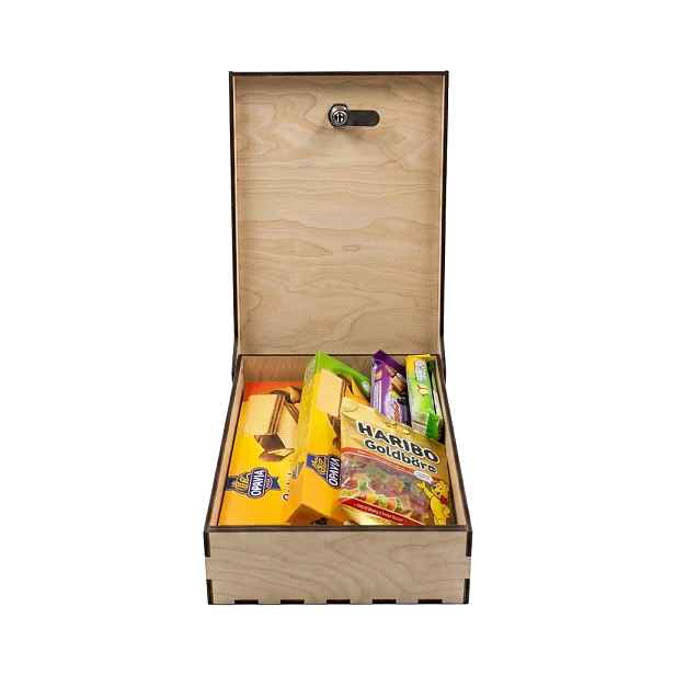 usporadejto.cz Uzamykatelný box se zámkem na sladkosti a neřesti VASKY, 30 x 20 x 10 cm