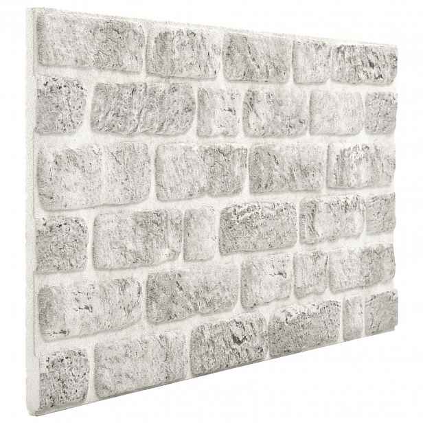vidaXL Nástěnné panely 10 ks 100 x 50 cm Světle šedá EPS pěna