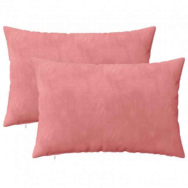 vidaXL Povlak na polštář 2 pcs HEERLEN Růžová 40 x 60 cm Samet