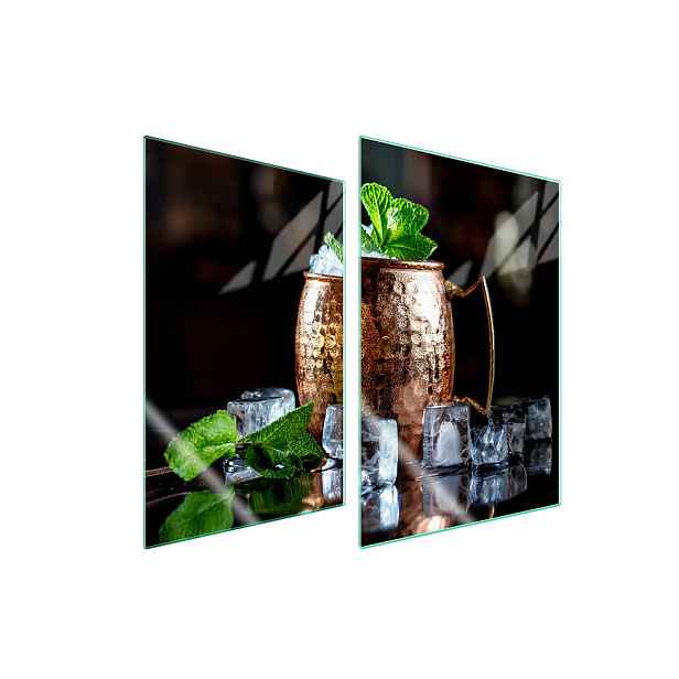 7v1 Skleněná ochranná deska na sporák 2x35x52 Led