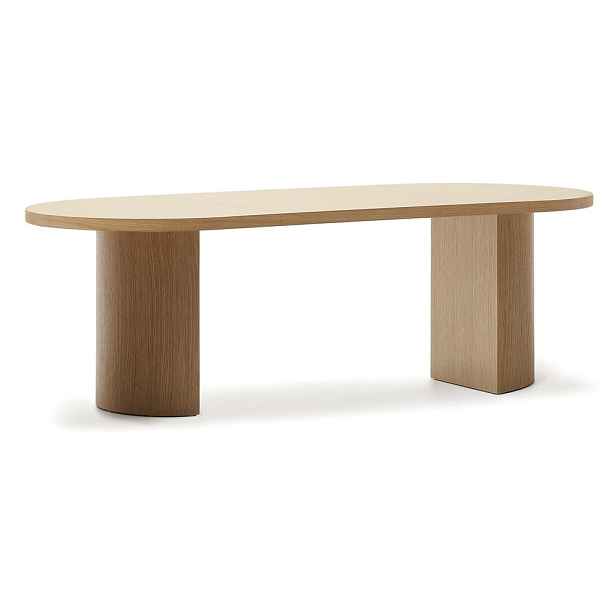 Jídelní stůl v dekoru dubu 100x240 cm Nealy – Kave Home