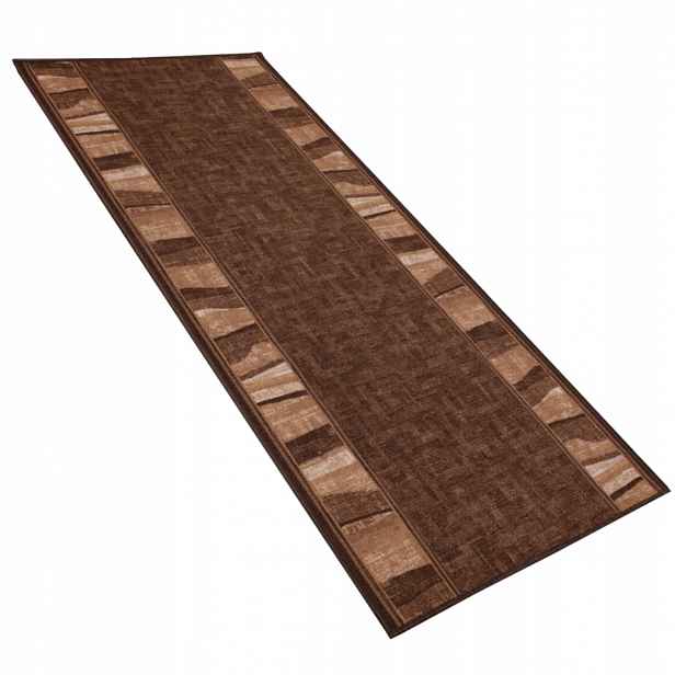 Koberec Běhoun do předsíně 100x180, protiskluzový, obšitý Zorro Brown