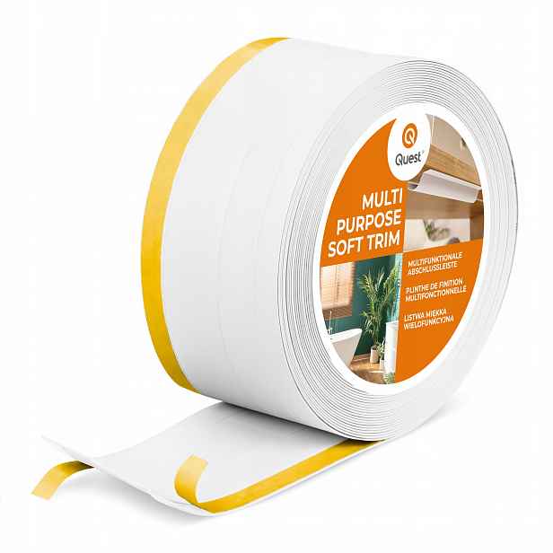 Pvc dokončovací lišta 4v1 samolepicí, 120 mm, 20 m, bílá, W2