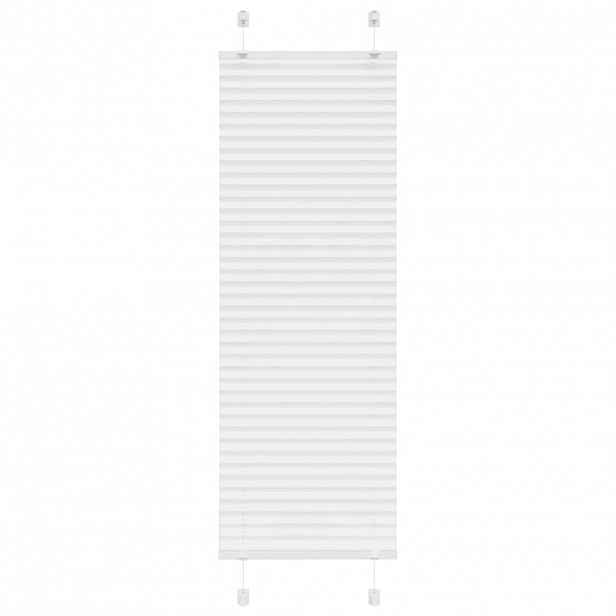 vidaXL Plisovaná roleta bílá 40x150cm Šířka látky 39,4 cm Polyester