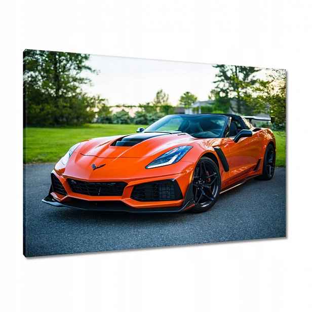 Obrazy 100x70 Oranžové auto