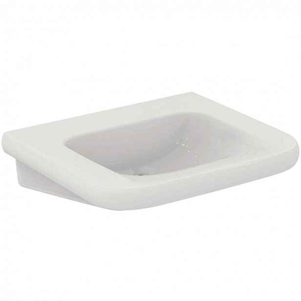 Ideal Standard Contour 21+ - Umyvadlo bezbariérové 65x56 cm, bez přepadu, bez otvoru pro baterii, SmartGuard+, bílá E3624HY