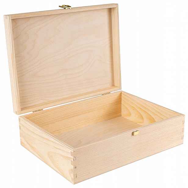Krabička se zámkem a víkem jako dárek pro skladování 33*24*10 cm