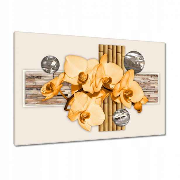 Obrazy 90x60 Oranžový orchidej