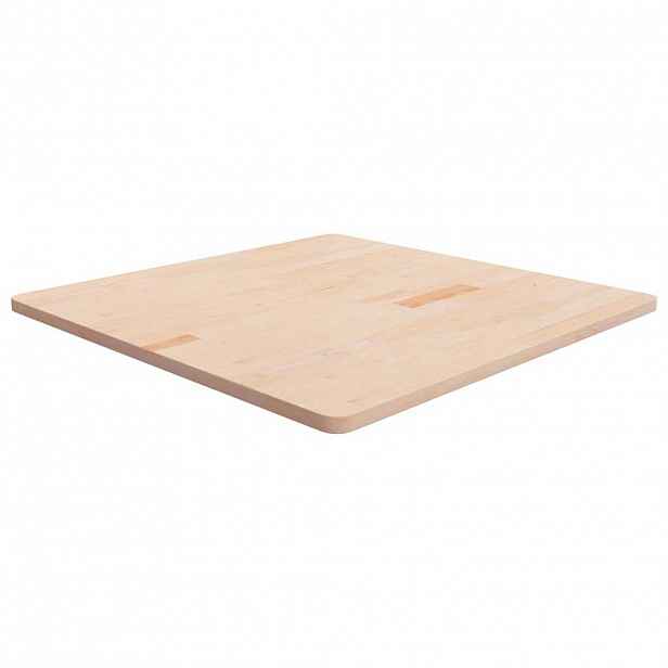 vidaXL Čtvercová stolní deska 90x90x2,5 cm masivní dub bez úprav