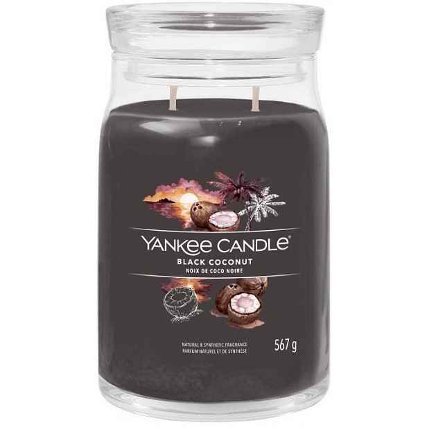 Yankee Candle Jar Floral Black Coconut, velká sójová svíčka se 2 knoty 567 g