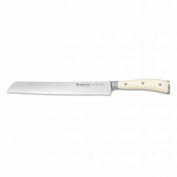 Nůž na chléb Wüsthof Classic Ikon Crème 23 cm X50CrMoV15 58 Hrc kovaný