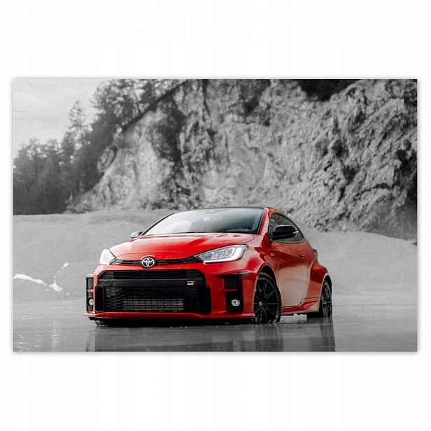 Plakáty 200x135 Červená Toyota Bw
