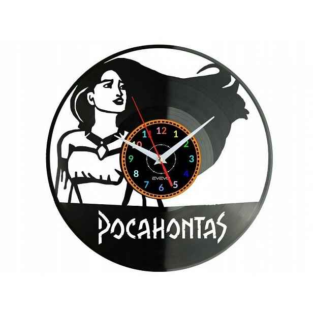 Pocahontas Dekorativní Nástěnné Hodiny Moderní Vinylová Deska Na Pre