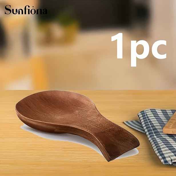 TEMU Podložka pod lžíci do kuchyně, dřevěný držák lžic, velmi praktický malý nástroj, pohodlný kuchyňský gadget na vaření