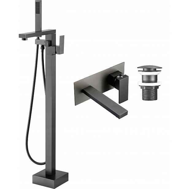 Vanová baterie Gun Grey Šedá Qvadro Premium Gun Grey Set
