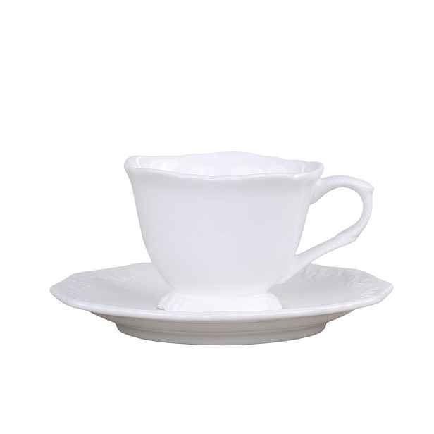 Porcelánový šálek s podšálkem espresso Provence lace - 7cm / 100 ml Chic Antique