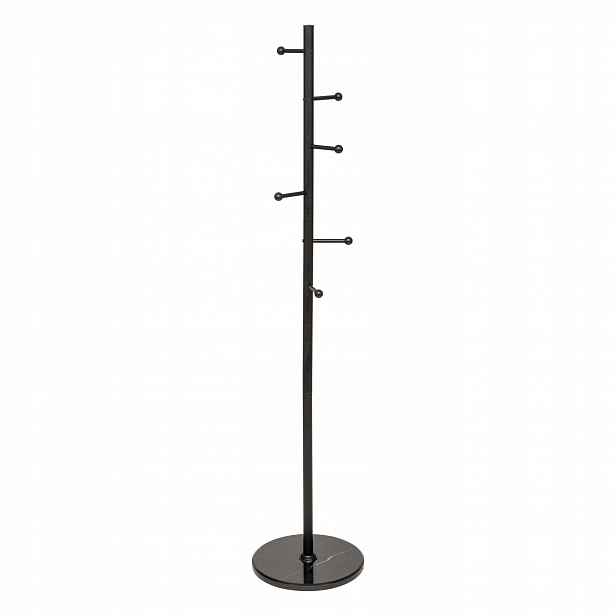 Věšák na kabáty Blackmarble s 6 kovovými háčky, 173 cm