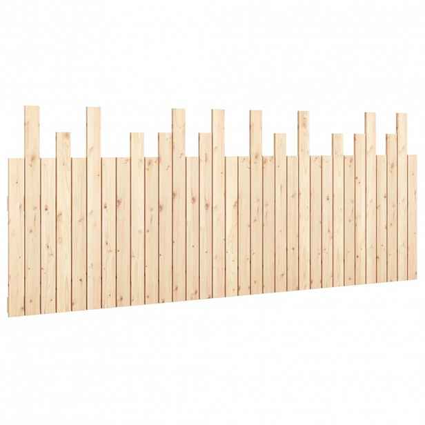 vidaXL Nástěnné čelo postele 204 x 3 x 80 cm masivní borové dřevo