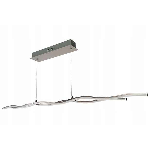 Závěsná lampa Reality Wave Line Led 10W, šedý akryl, IP20, 120 cm