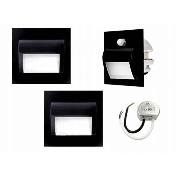 Sada schodišťových světel Halogen Led 3x senzor