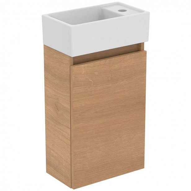 Ideal Standard Eurovit+ - Skříňka s umývátkem, 55x35x20 cm, 1 dvířka, přírodní dub R0569Y8