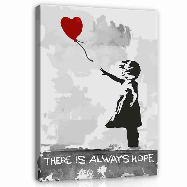 Obraz 75x100 Naděje svoboda ztráta dětství sen Banksy umění