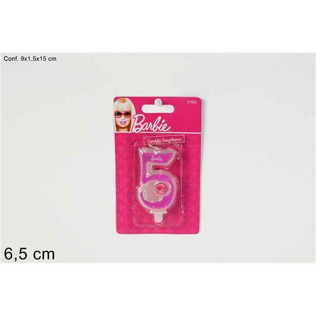 PROHOME - Svíčka dortová 5 Barbie