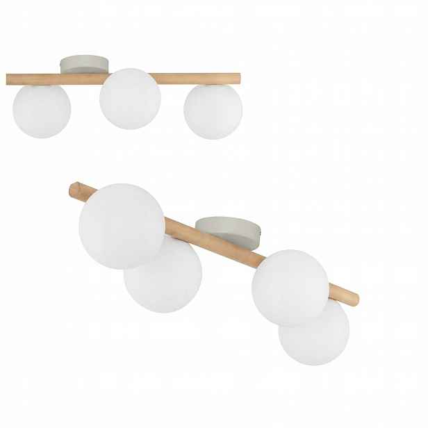 Stropní Svítidlo Stropní Nástěnný svítidlo Estera Bílý Dřevo G9 4 17 cm Tk Lighting