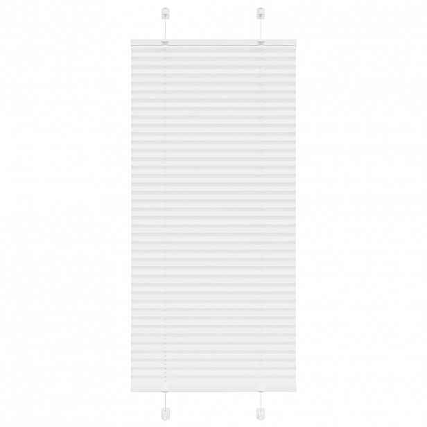 vidaXL Plisovaná roleta bílá 60x150 cm Šířka látky 59,4 cm Polyester