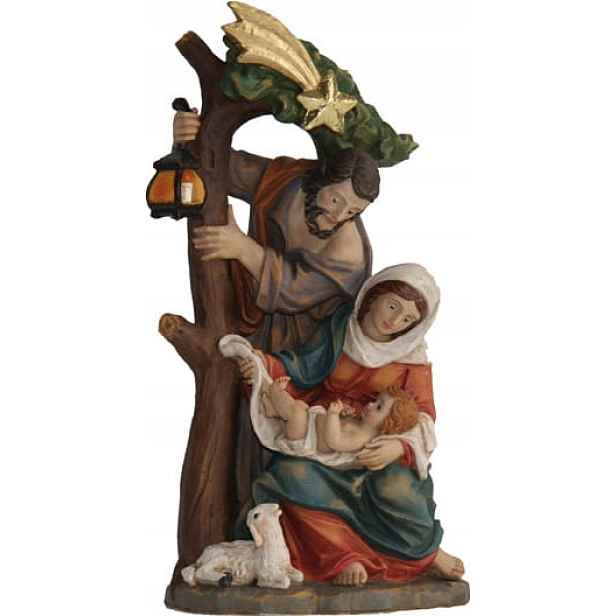 Figurka svaté rodiny Božena pod stromem výška 25 cm