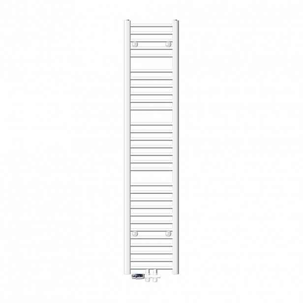LuxeBath KOUPELNOVÉ topidlo Sahara 300 × 1800 mm, bílé, rovné, s průchozím ventilem