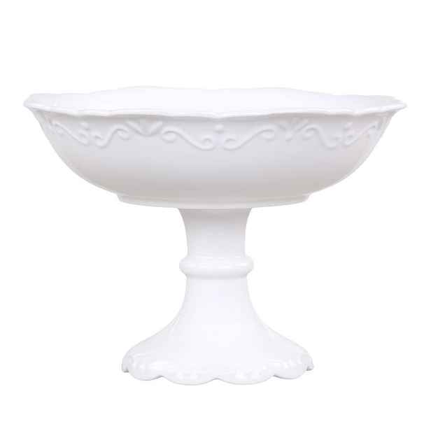 Porcelánová mísa na noze Provence lace - Ø 22*15 cm / 900ml Chic Antique