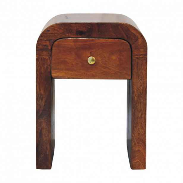 Artisan Furniture NOČNÍ STOLEK Newton, 1 zásuvka, 1 otevřená přihrádka, hnědý