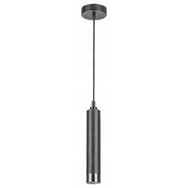 Černá závěsná lampa Zircon minimalistická nad pracovní deskou v kuchyni Rabalux