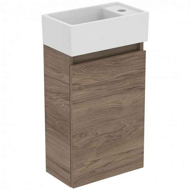 Ideal Standard Eurovit+ - Skříňka s umývátkem, 55x35x20 cm, 1 dvířka, ořech R0569Y9