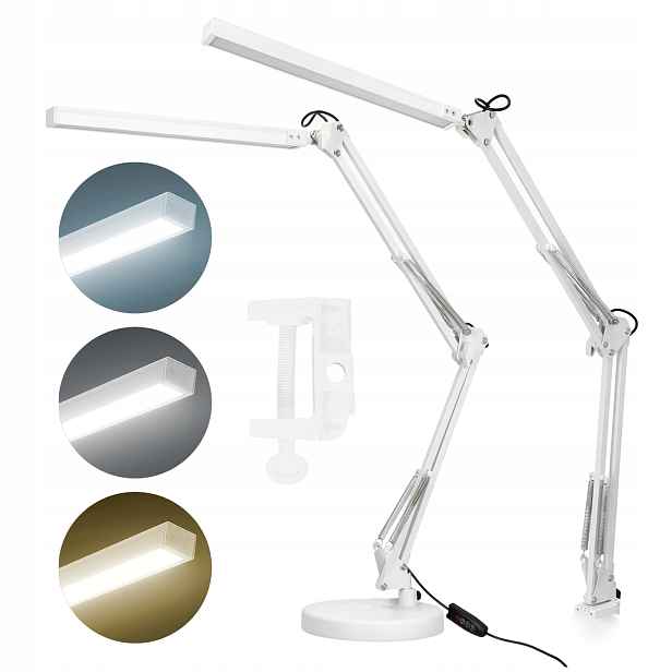 Led stolní lampa na psací stůl Kreslící lampa pro kancelář 14W 3CCT