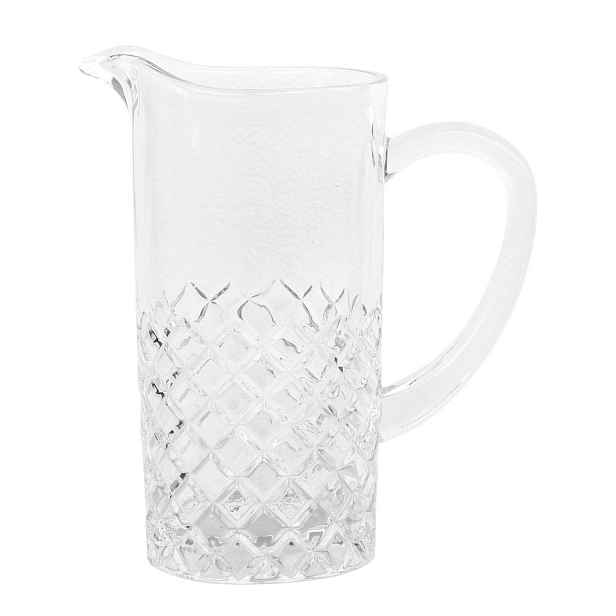 Skleněný džbán s diamantovým brusem Lorient - 20*11*22 cm / 1150ml  Chic Antique