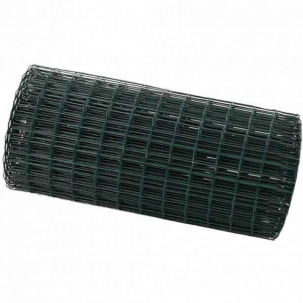 vidaXL Euro plot 0,8 x 10 m Železo potažené PVC Zelená